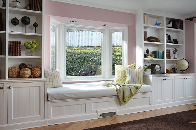 Reading Nook with a Bay Window